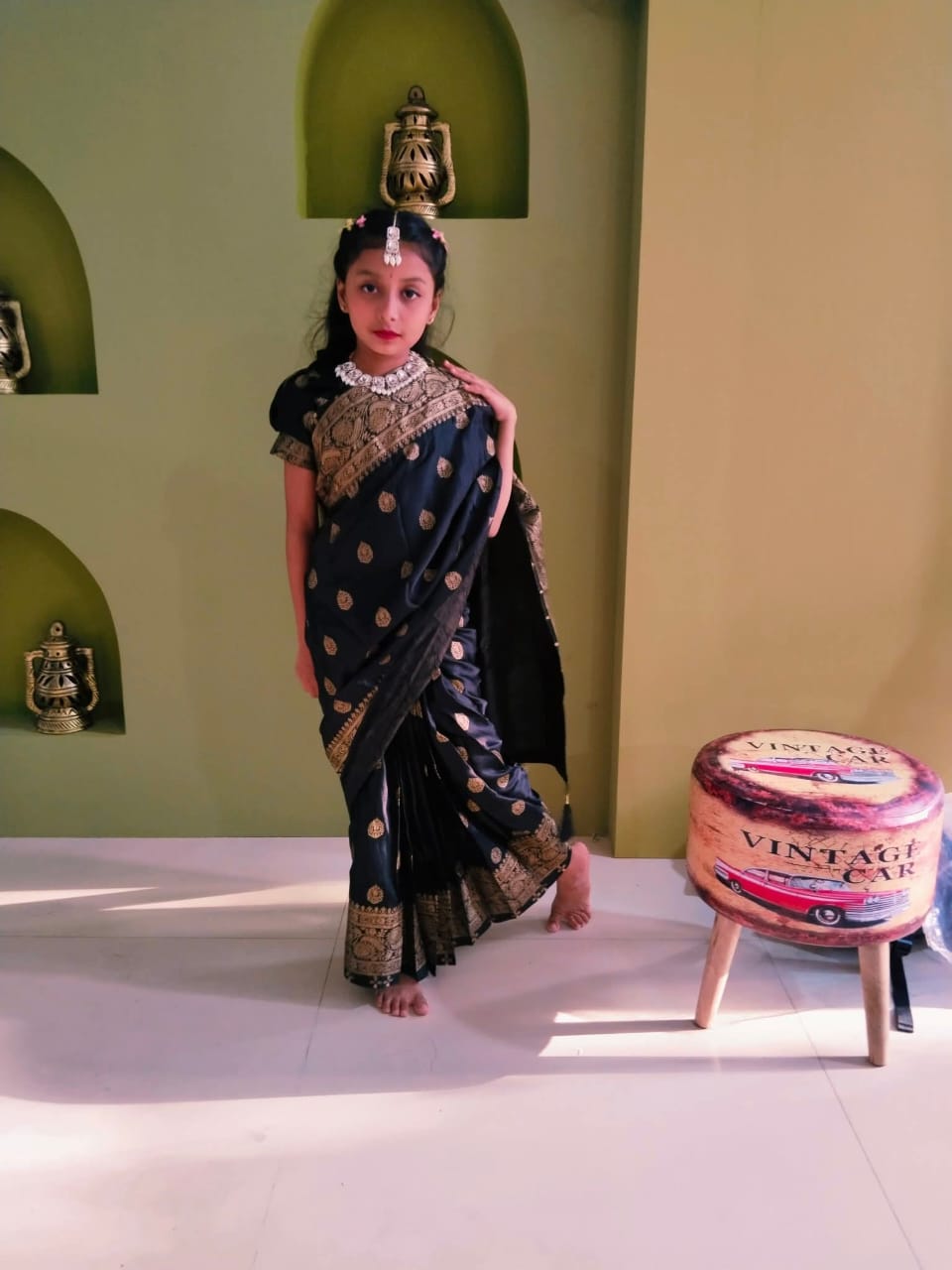 জাপানি সিল্ক বেনারসি Black