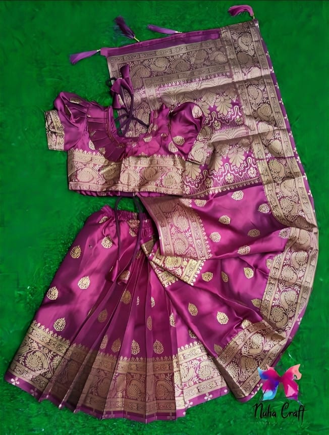 জাপানি সিল্ক বেনারসি Puple
