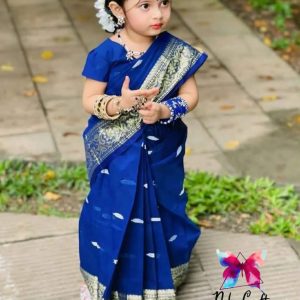 টাঙ্গাইল জামদানি -রেডিশাড়ি (নীল)