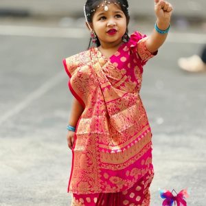 লতা কাতান-রেডিশাড়ি (গোলাপি)